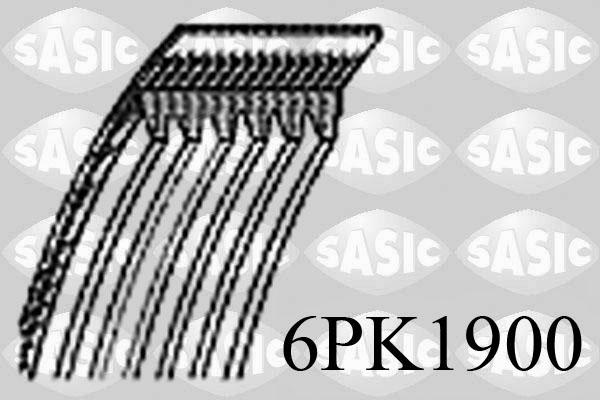 Sasic 6PK1900 - Поликлиновой ремень autospares.lv