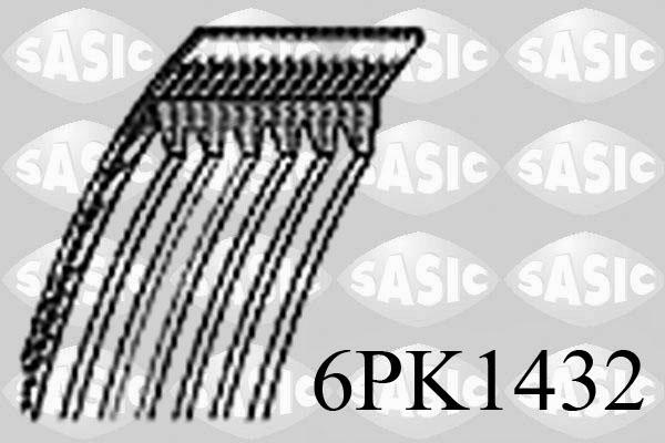 Sasic 6PK1432 - Поликлиновой ремень autospares.lv