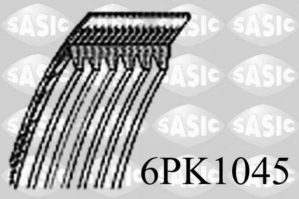 Sasic 6PK1045 - Поликлиновой ремень autospares.lv