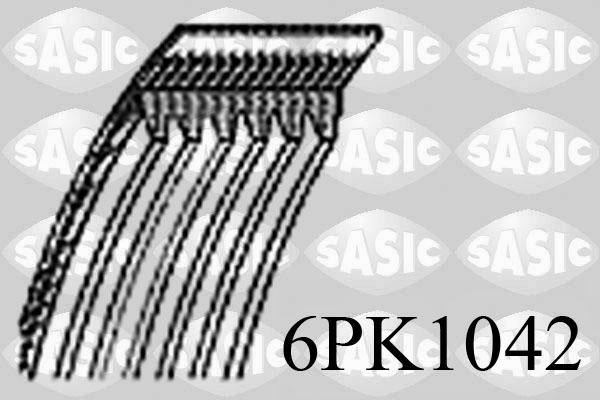 Sasic 6PK1042 - Поликлиновой ремень autospares.lv