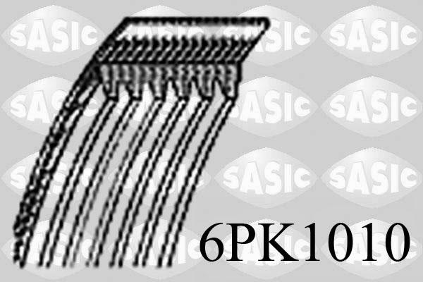 Sasic 6PK1010 - Поликлиновой ремень autospares.lv