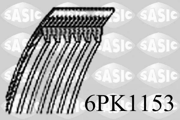Sasic 6PK1153 - Поликлиновой ремень autospares.lv
