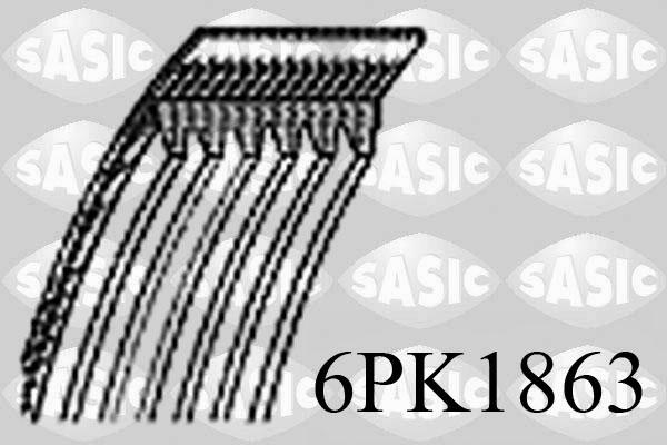 Sasic 6PK1863 - Поликлиновой ремень autospares.lv