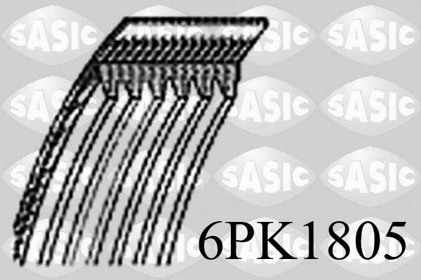 Sasic 6PK1805 - Поликлиновой ремень autospares.lv