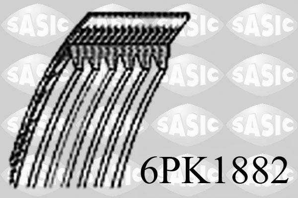 Sasic 6PK1882 - Поликлиновой ремень autospares.lv