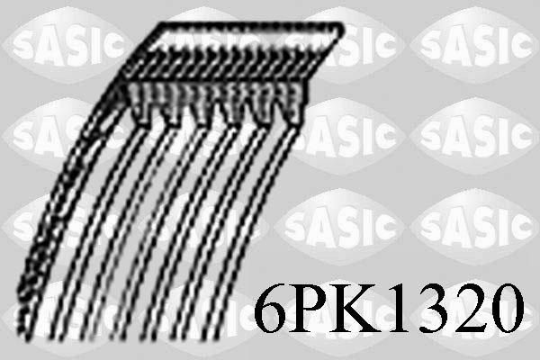 Sasic 6PK1320 - Поликлиновой ремень autospares.lv