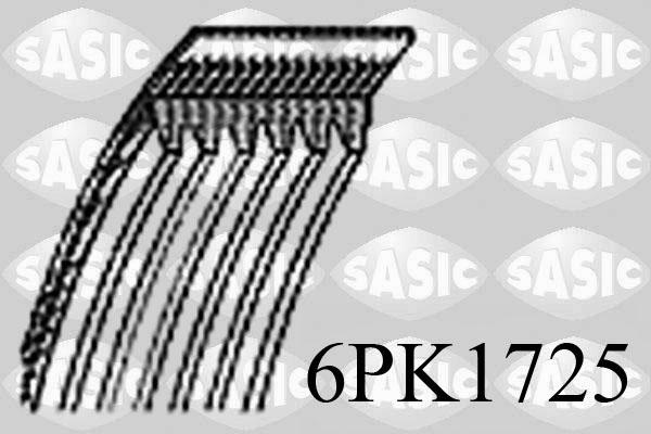 Sasic 6PK1725 - Поликлиновой ремень autospares.lv