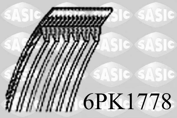 Sasic 6PK1778 - Поликлиновой ремень autospares.lv