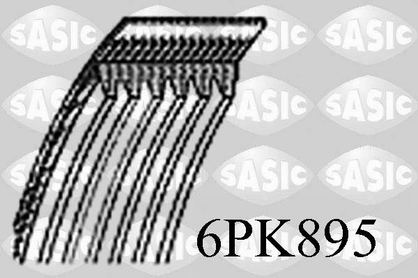 Sasic 6PK895 - Поликлиновой ремень autospares.lv