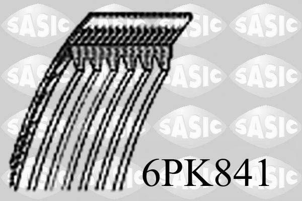 Sasic 6PK841 - Поликлиновой ремень autospares.lv
