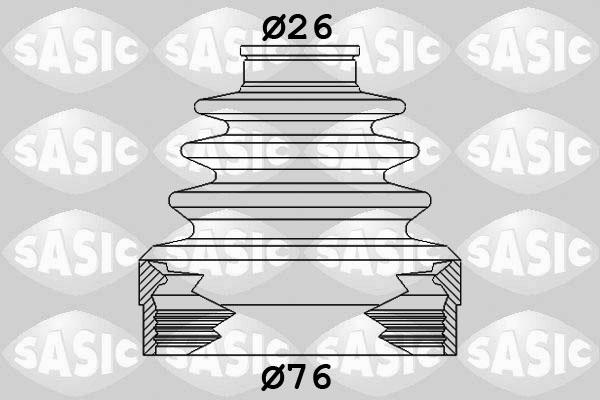 Sasic 1904019 - Пыльник, приводной вал autospares.lv