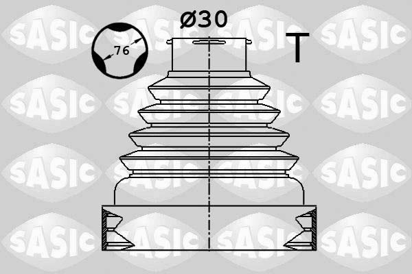 Sasic 1900038 - Пыльник, приводной вал autospares.lv