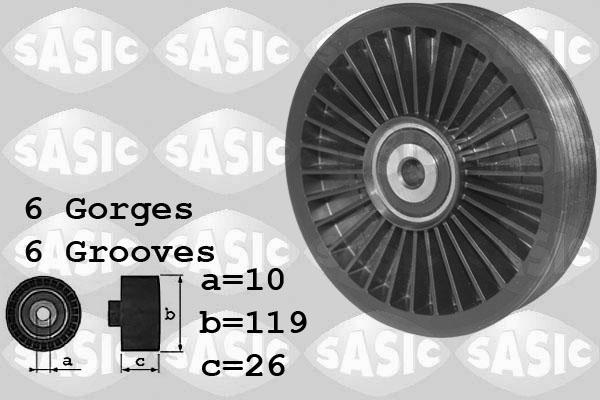 Sasic 1624062 - Ролик, поликлиновый ремень autospares.lv