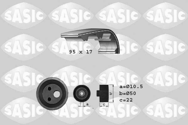 Sasic 1754005 - Комплект зубчатого ремня ГРМ autospares.lv