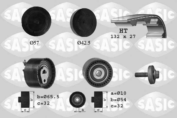 Sasic 1754008 - Комплект зубчатого ремня ГРМ autospares.lv