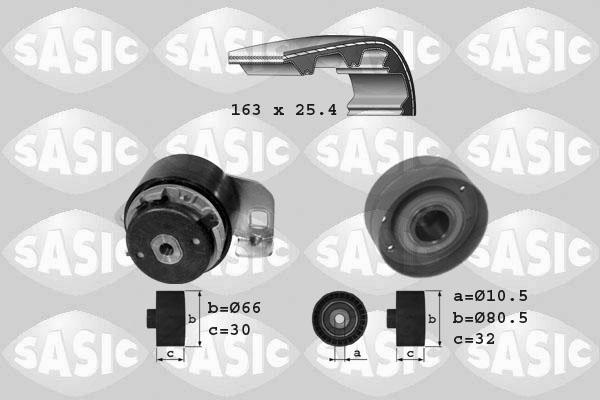 Sasic 1754007 - Комплект зубчатого ремня ГРМ autospares.lv