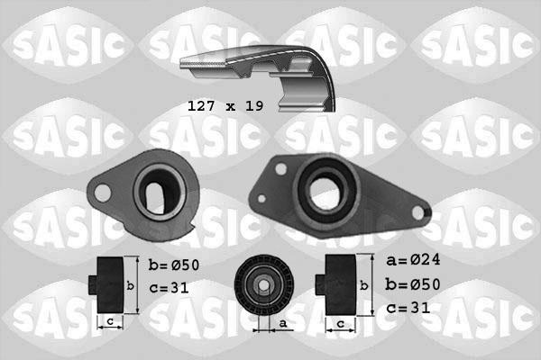 Sasic 1754016 - Комплект зубчатого ремня ГРМ autospares.lv