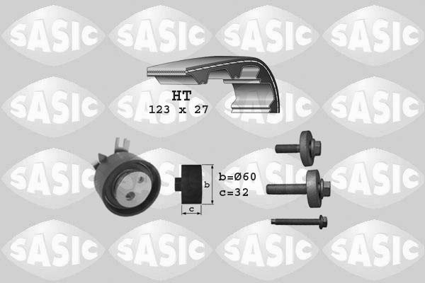 Sasic 1754010 - Комплект зубчатого ремня ГРМ autospares.lv