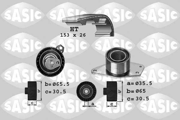 Sasic 1754021 - Комплект зубчатого ремня ГРМ autospares.lv