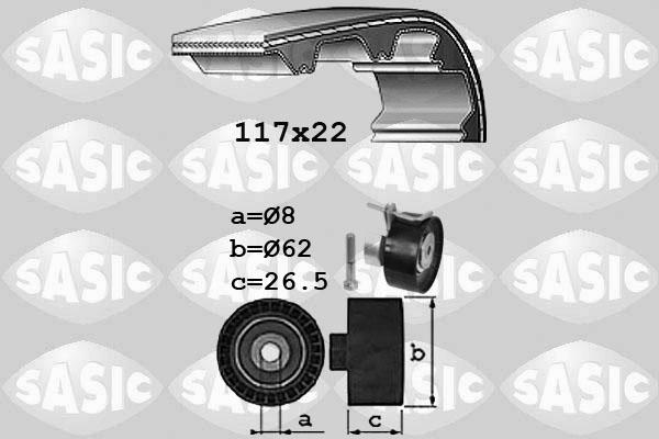 Sasic 1756069 - Комплект зубчатого ремня ГРМ autospares.lv