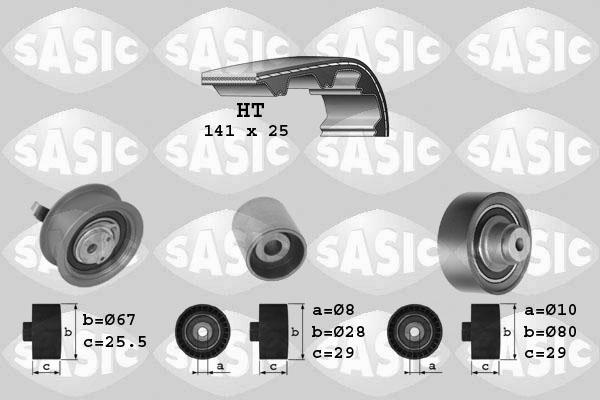 Sasic 1756001 - Комплект зубчатого ремня ГРМ autospares.lv