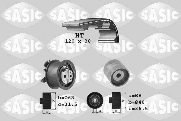 Sasic 1756003 - Комплект зубчатого ремня ГРМ autospares.lv