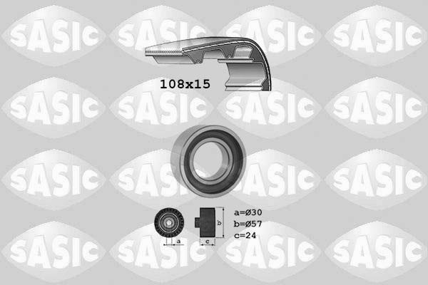 Sasic 1756014 - Комплект зубчатого ремня ГРМ autospares.lv