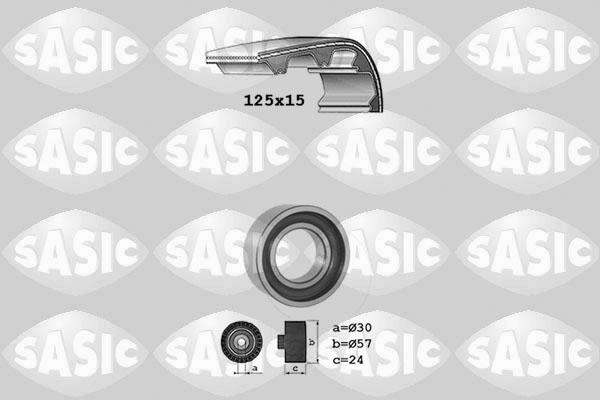 Sasic 1756018 - Комплект зубчатого ремня ГРМ autospares.lv