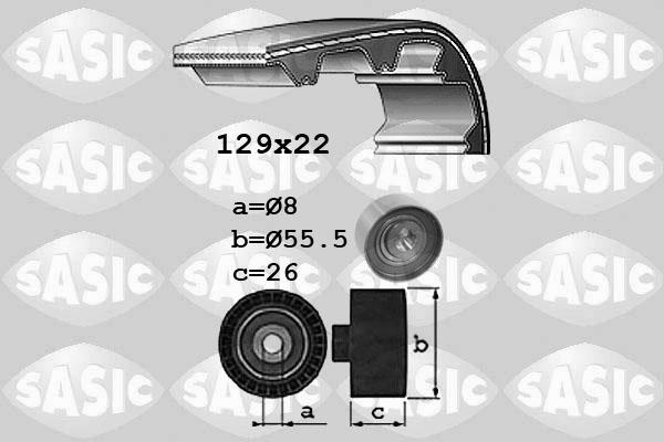 Sasic 1756033 - Комплект зубчатого ремня ГРМ autospares.lv