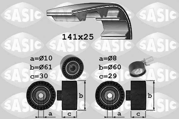 Sasic 1756072 - Комплект зубчатого ремня ГРМ autospares.lv