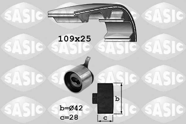 Sasic 1756077 - Комплект зубчатого ремня ГРМ autospares.lv