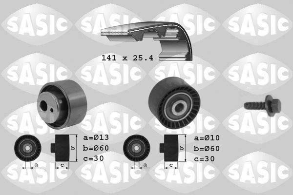 Sasic 1750008 - Комплект зубчатого ремня ГРМ autospares.lv