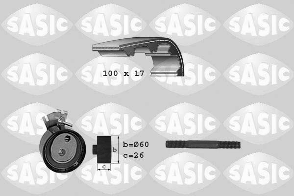 Sasic 1750002 - Комплект зубчатого ремня ГРМ autospares.lv