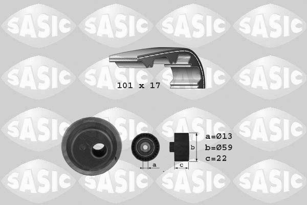 Sasic 1750016 - Комплект зубчатого ремня ГРМ autospares.lv