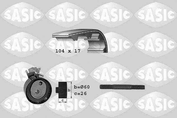 Sasic 1750018 - Комплект зубчатого ремня ГРМ autospares.lv