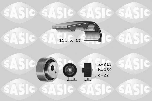 Sasic 1750024 - Комплект зубчатого ремня ГРМ autospares.lv