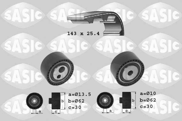 Sasic 1750026 - Комплект зубчатого ремня ГРМ autospares.lv