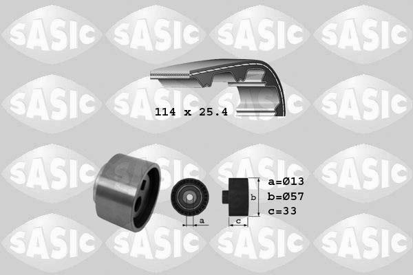 Sasic 1750023 - Комплект зубчатого ремня ГРМ autospares.lv