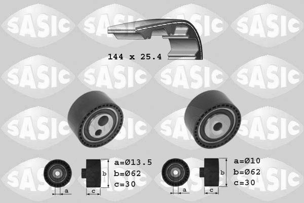 Sasic 1750027 - Комплект зубчатого ремня ГРМ autospares.lv