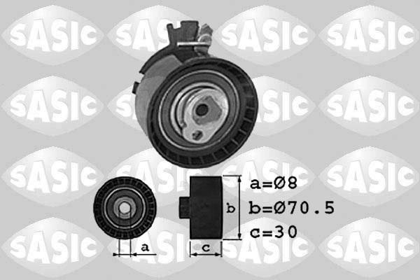 Sasic 1700016 - Натяжной ролик, зубчатый ремень ГРМ autospares.lv