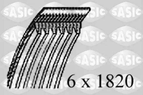 Sasic 1774051 - Поликлиновой ремень autospares.lv