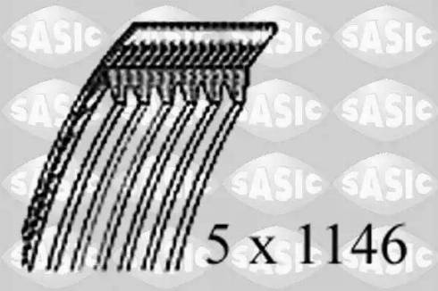 Sasic 1776040 - Поликлиновой ремень autospares.lv
