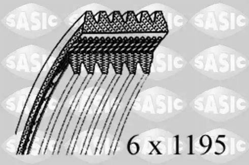 Sasic 1776101 - Поликлиновой ремень autospares.lv