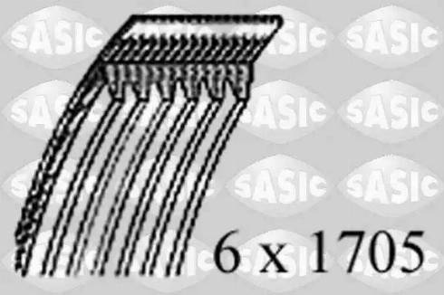 Sasic 1770015 - Поликлиновой ремень autospares.lv