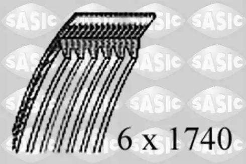 Sasic 1770101 - Поликлиновой ремень autospares.lv