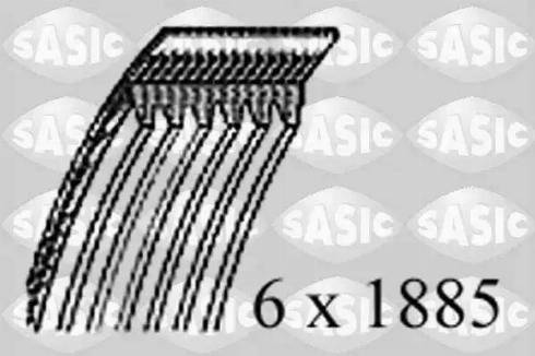 Sasic 1770118 - Поликлиновой ремень autospares.lv