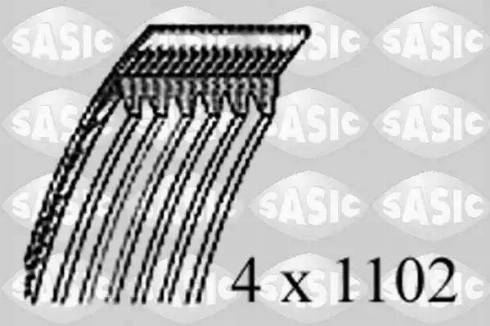Sasic 1770121 - Поликлиновой ремень autospares.lv