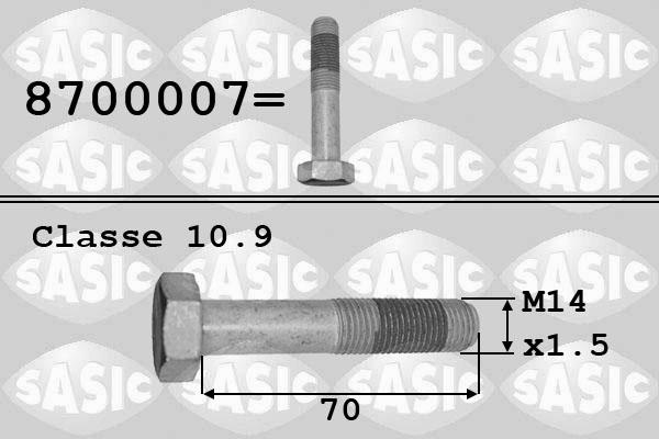 Sasic 8700007 - Болт шкива autospares.lv