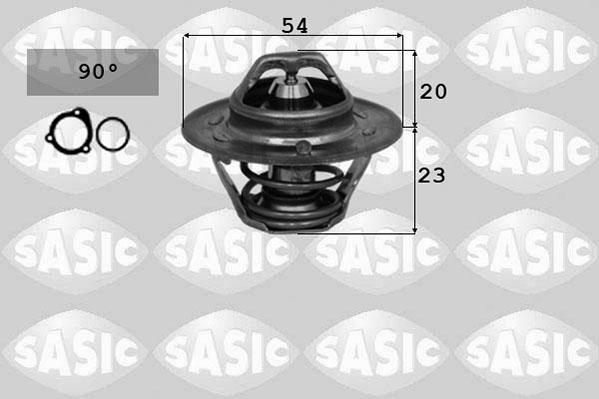 Sasic 3306093 - Термостат охлаждающей жидкости / корпус autospares.lv