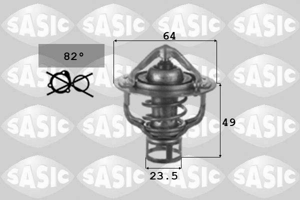 Sasic 3306044 - Термостат охлаждающей жидкости / корпус autospares.lv